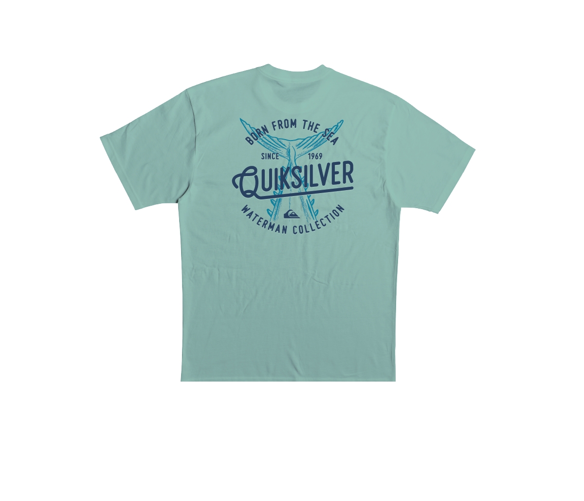Quiksilver Waterman Men's Tails Up Short Sleeves T-shirt In Subtle Green