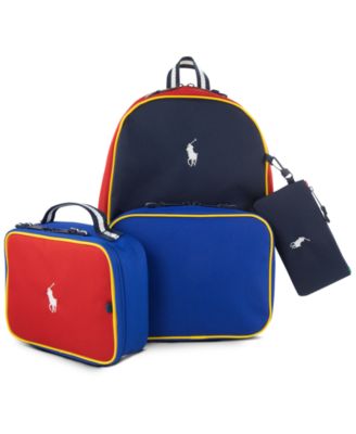 Polo Ralph Lauren Big Boys Backpack Lunch Box and Pencil Case Combo Set 3 Piece Macy s