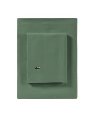 Solid Cotton Percale Sheet Set, Twin