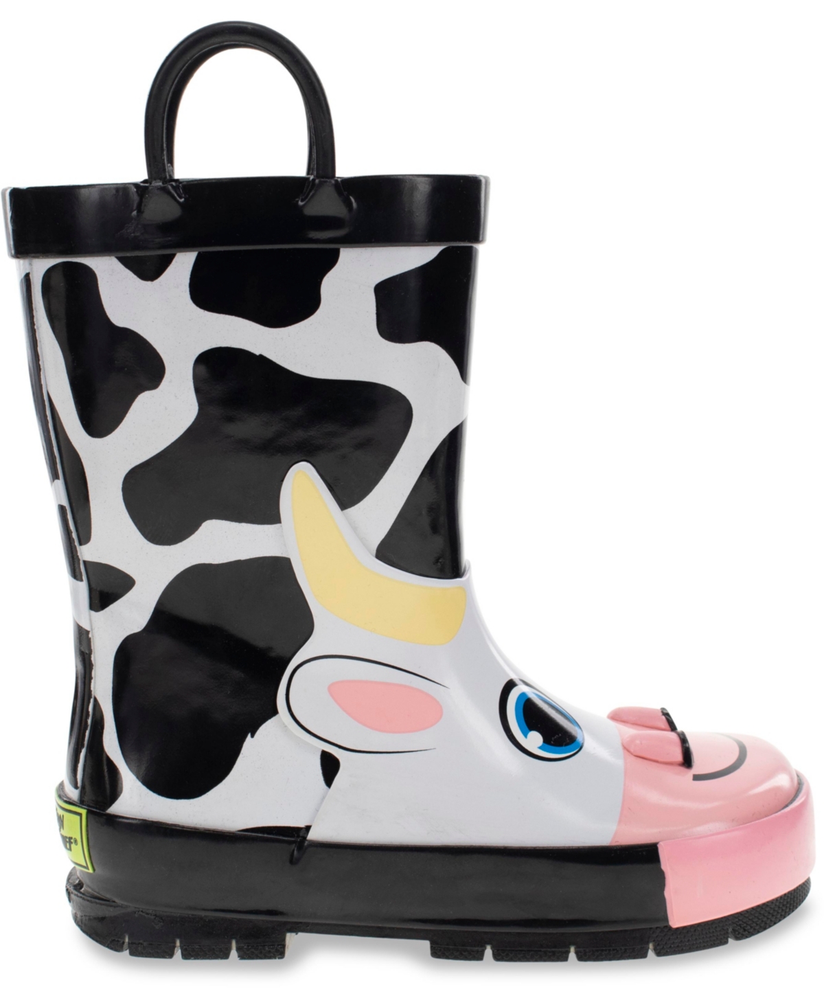 Toddler, Little Boy's and Big Boy's Colbie Cow Rain Boot - Black