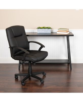 Task Chair, Mid-Back, Padded Seat & Back, With Arms, Adjustable, Office Furniture