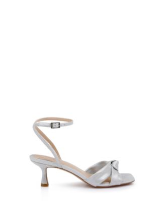 Women's Valarie Square Toe Kitten Heel Evening Sandals