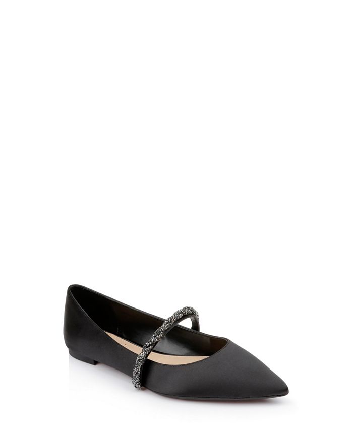 Jewel Badgley Mischka Women s Vana Pointed Toe Evening Flats Macy s