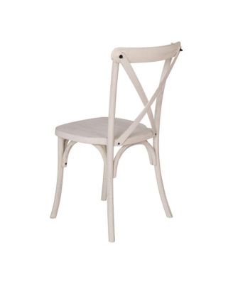 2-Pack Resin X-Back Chair