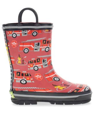 Western Chief Toddler Little Boy's And Big Boy's Fire Truck Rescue Rain ...