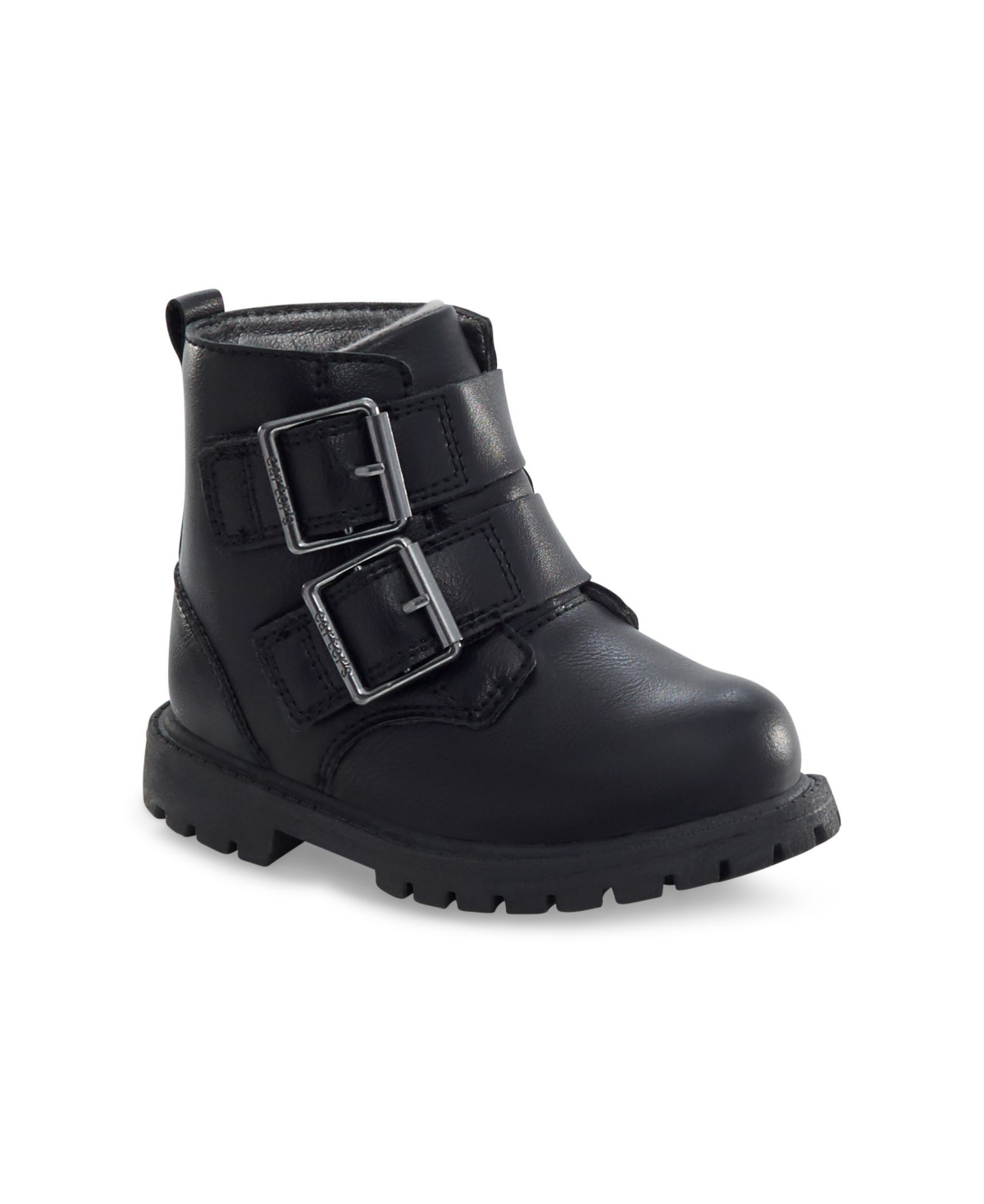 Shop Carter's Little Girls Clary Double Buckle Detail Boot In Black