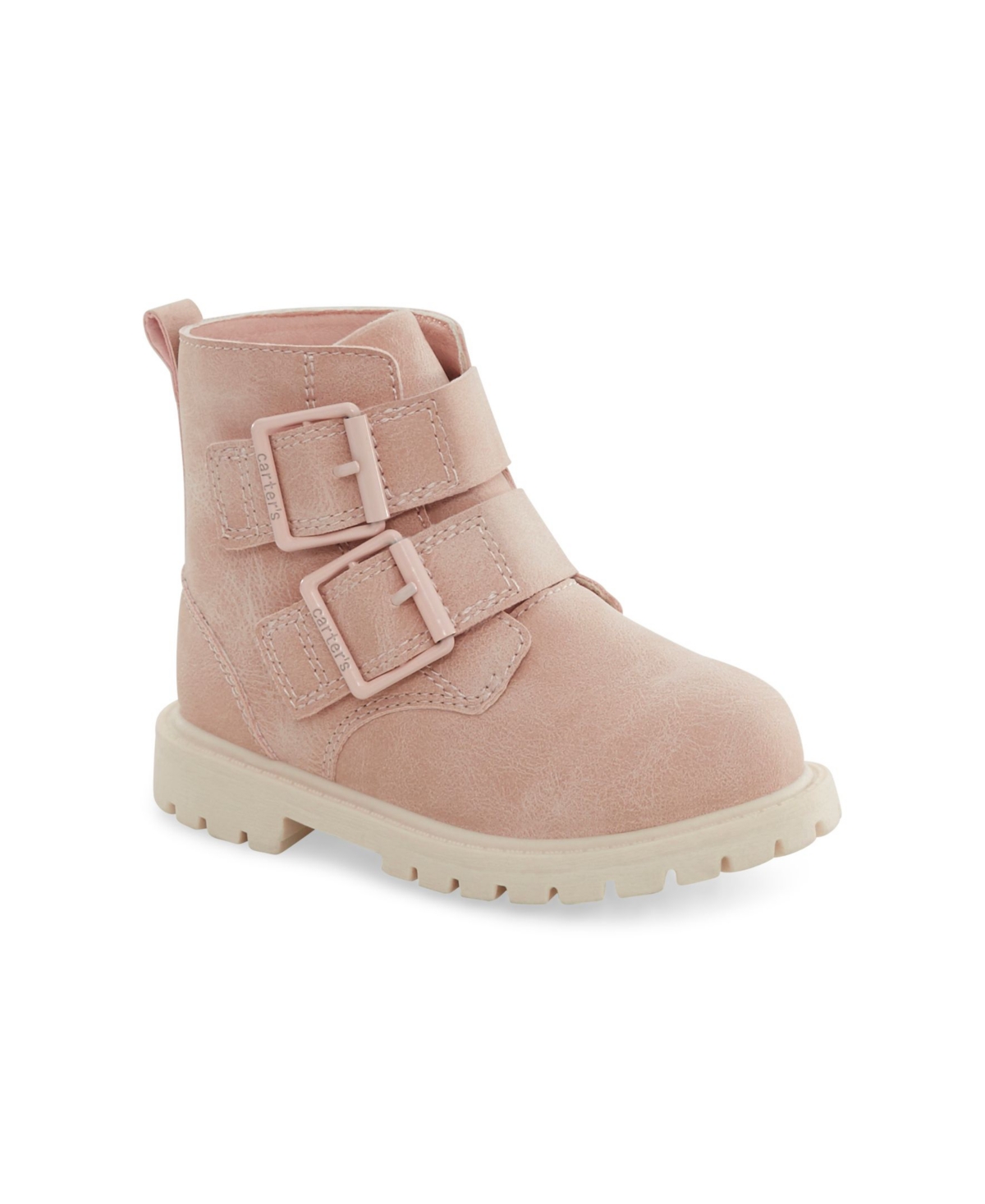 Shop Carter's Little Girls Clary Double Buckle Detail Boot In Pink