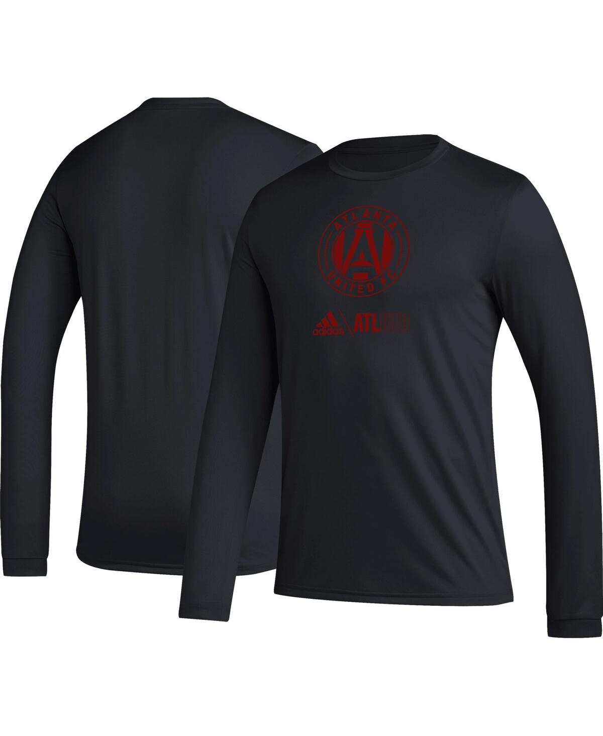 Adidas Originals Men's Adidas Black Atlanta United Fc Icon Aeroready Long Sleeve T-shirt