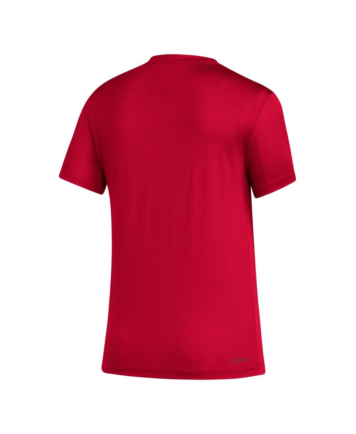 Shop Adidas Originals Women's Adidas Red Real Salt Lake Aeroready Club Icon T-shirt