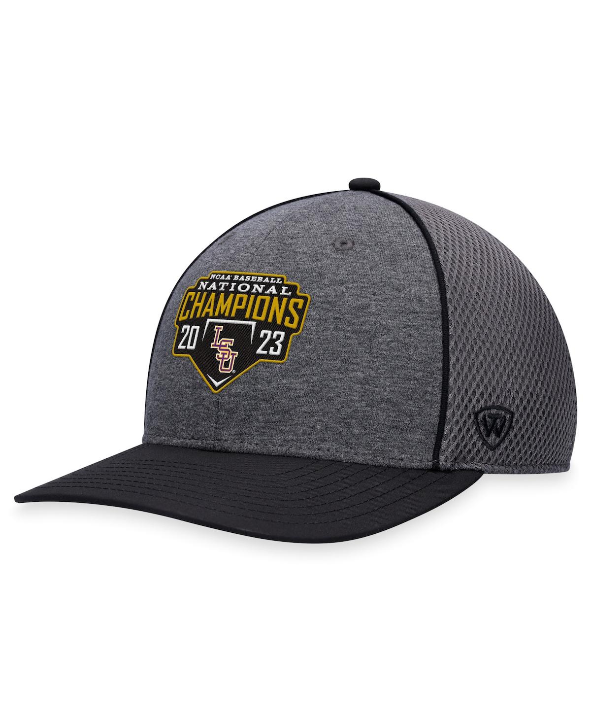 Men's and Women's Top of the World Charcoal Lsu Tigers 2023 Ncaa Men's Baseball College World Series Champions Mesh Back Adjustable Hat - Charcoal, He