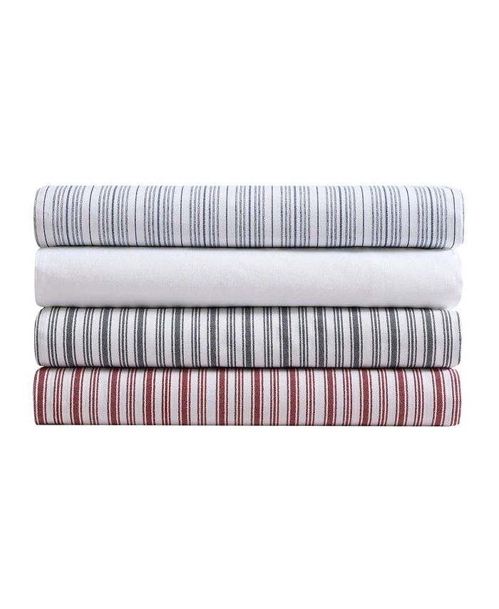 Nautica Beaux Stripe Cotton Percale Fitted Sheet, Twin/Twin XL Macy's
