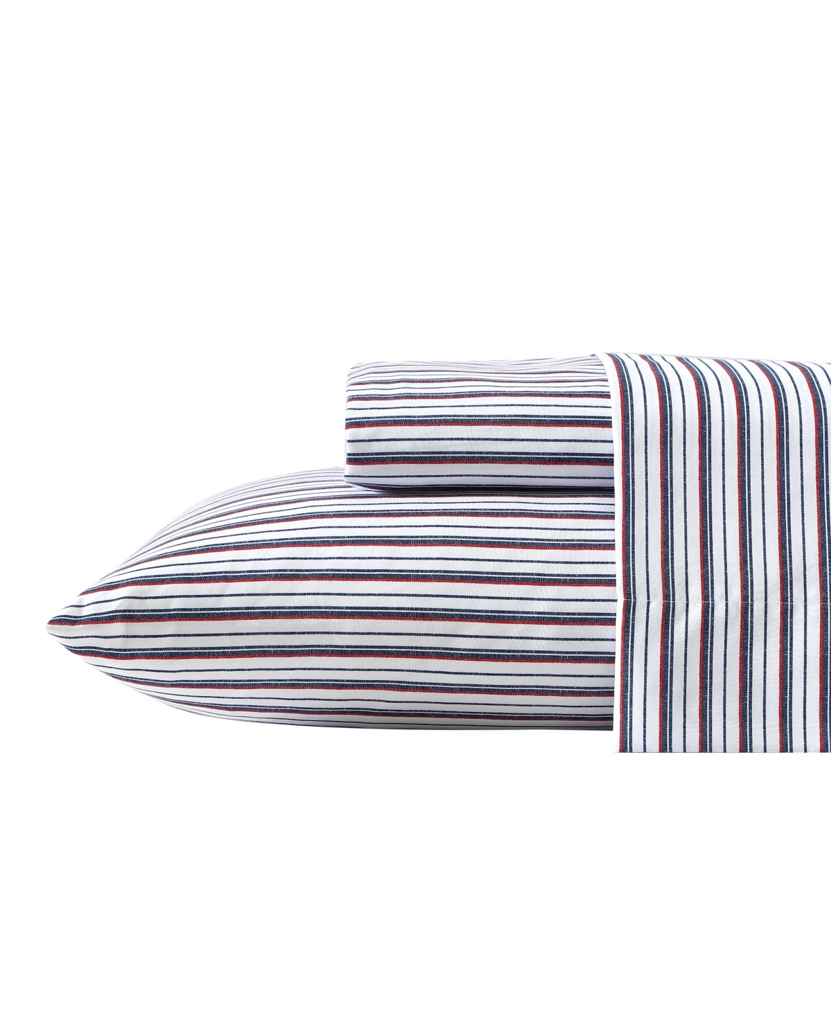 Nautica Closeout!  Microfiber 3 Piece Sheet Set, Queen In Aevery Stripe