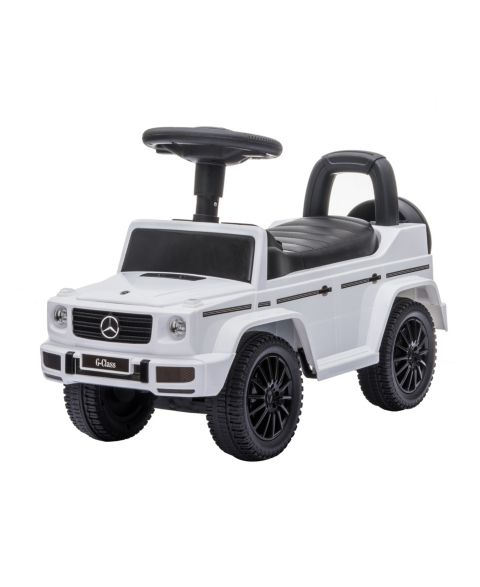 Детская машина-каталка Best Ride on Cars Mercedes G-Wagon с ручкой для прогулок, цвет: Белый