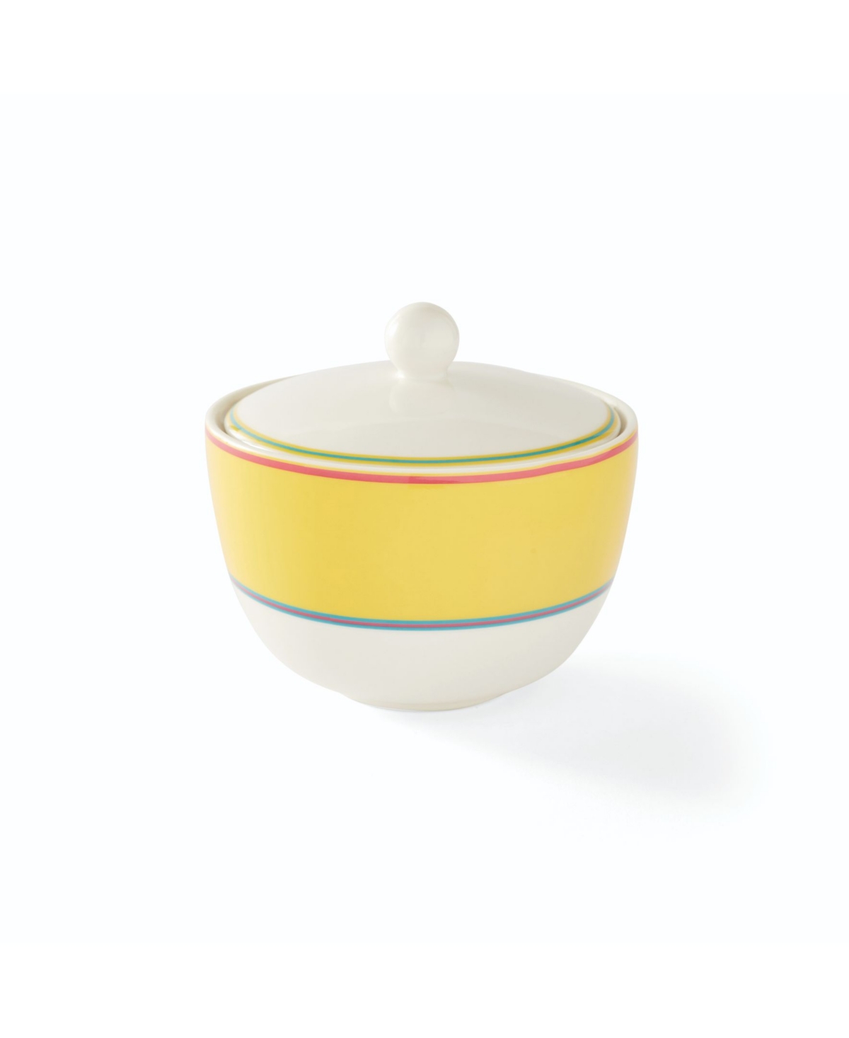 Shop Kit Kemp For Spode Calypso Covered Sugar Bowl In Yellow