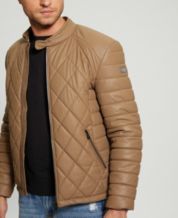 GUESS Men s Leather Jackets Macy s