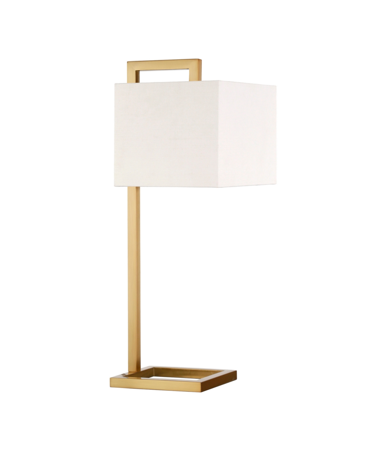 Hudson & Canal Grayson 26" Linen Shade Tall Table Lamp In Brass