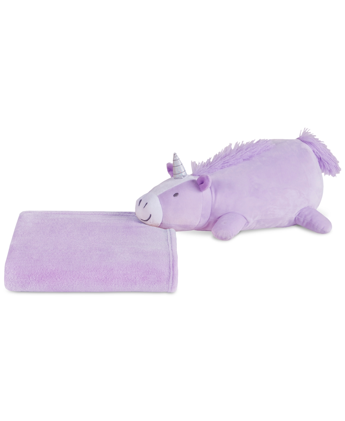 Charter Club Snuggle Squad 2-in-1 Plush And Throw, Created For Macys In Unicorn