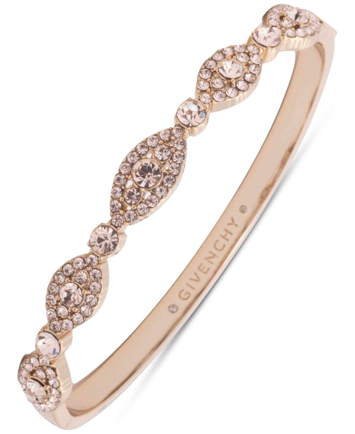 Givenchy Crystal Evil Eye Bangle Bracelet ROSE GOLD Smart Closet