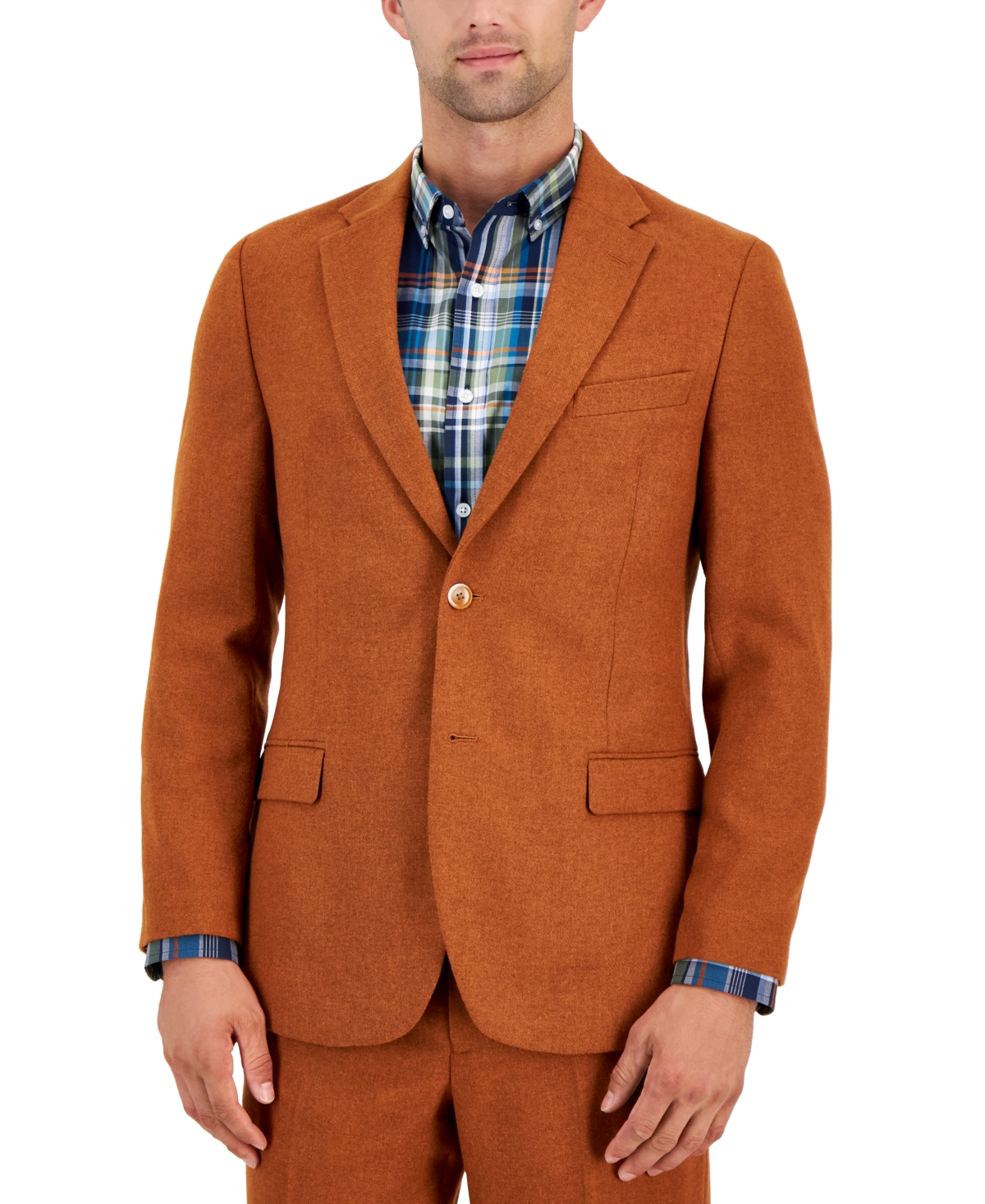 Nautica Men's Modern-fit Stretch Nested Suit In Orange