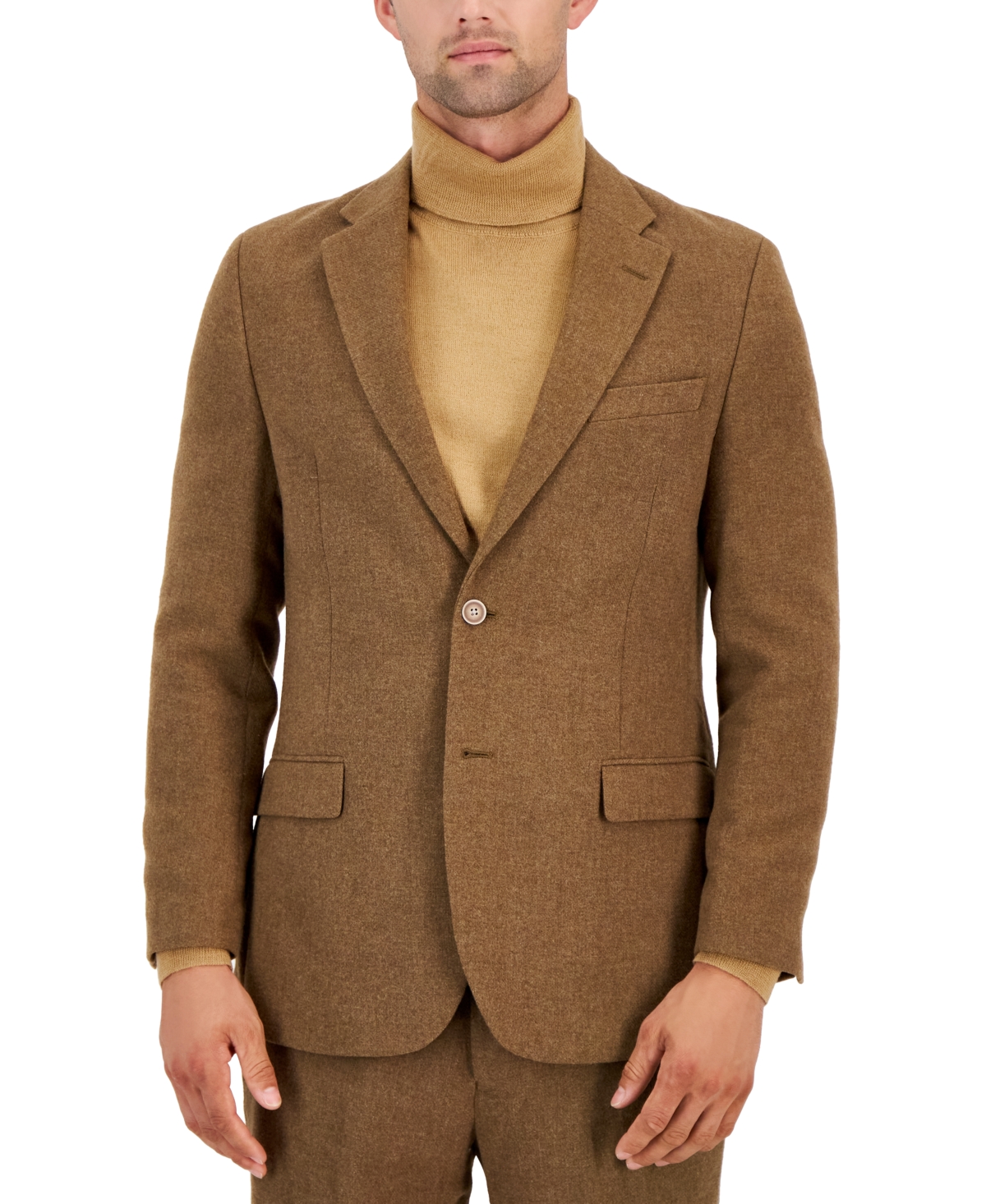 Nautica Men's Modern-fit Stretch Nested Suit In Tan