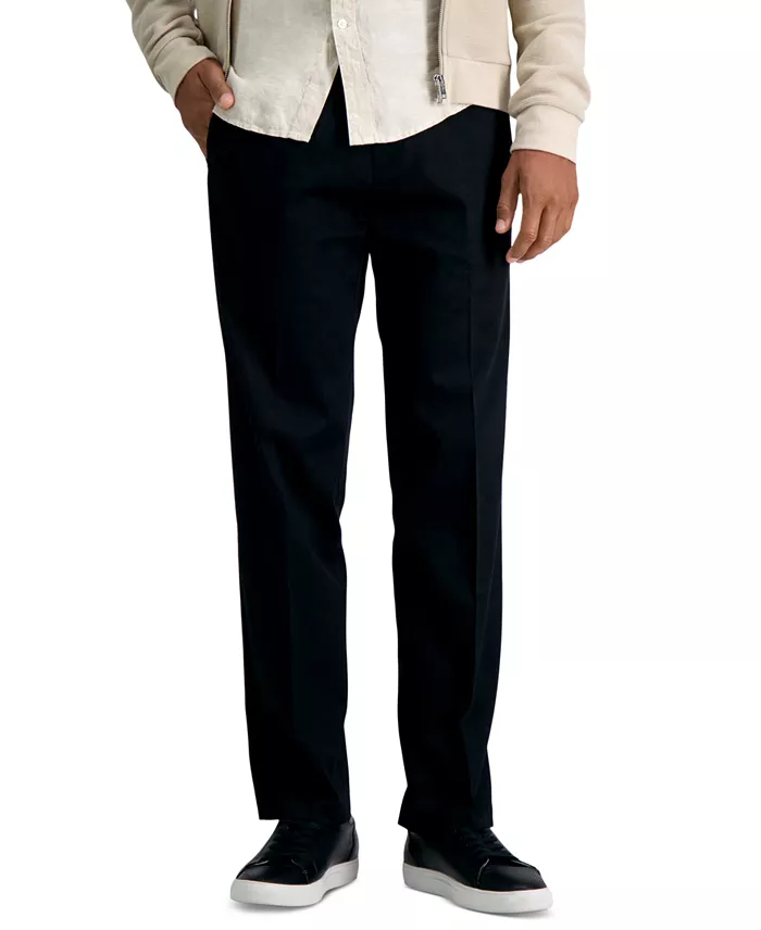 Men’s Premium No Iron Khaki Straight-Fit Stretch Flat-Front Pants - thumbnail 2