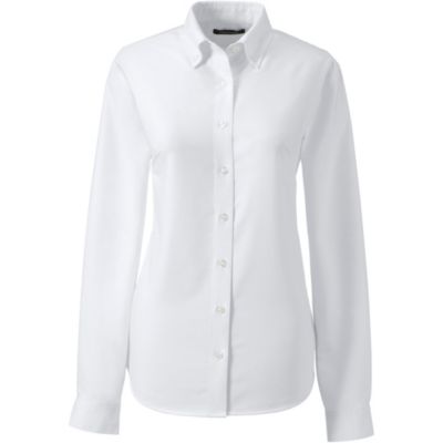 School Uniform Women's Long Sleeve Oxford Dress Shirt