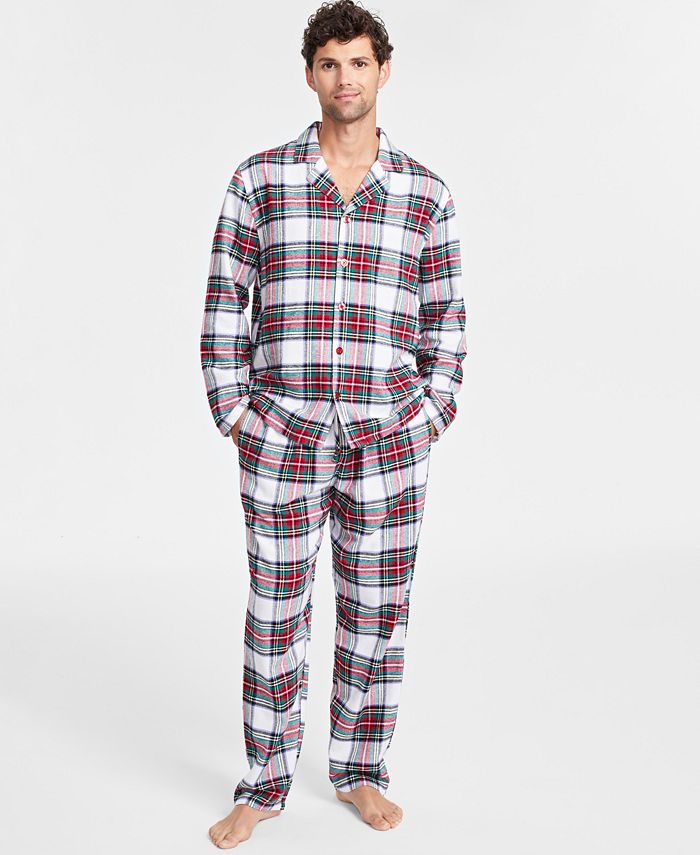Family Pajamas Matching Men's Stewart Cotton Plaid Pajamas Set, Created ...