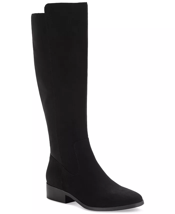 A tall black boot