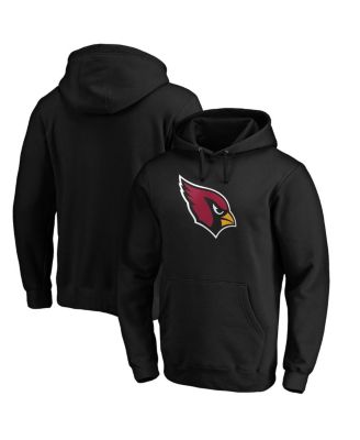 Men's Black Arizona Cardinals Primary Logo Fitted Pullover Hoodie