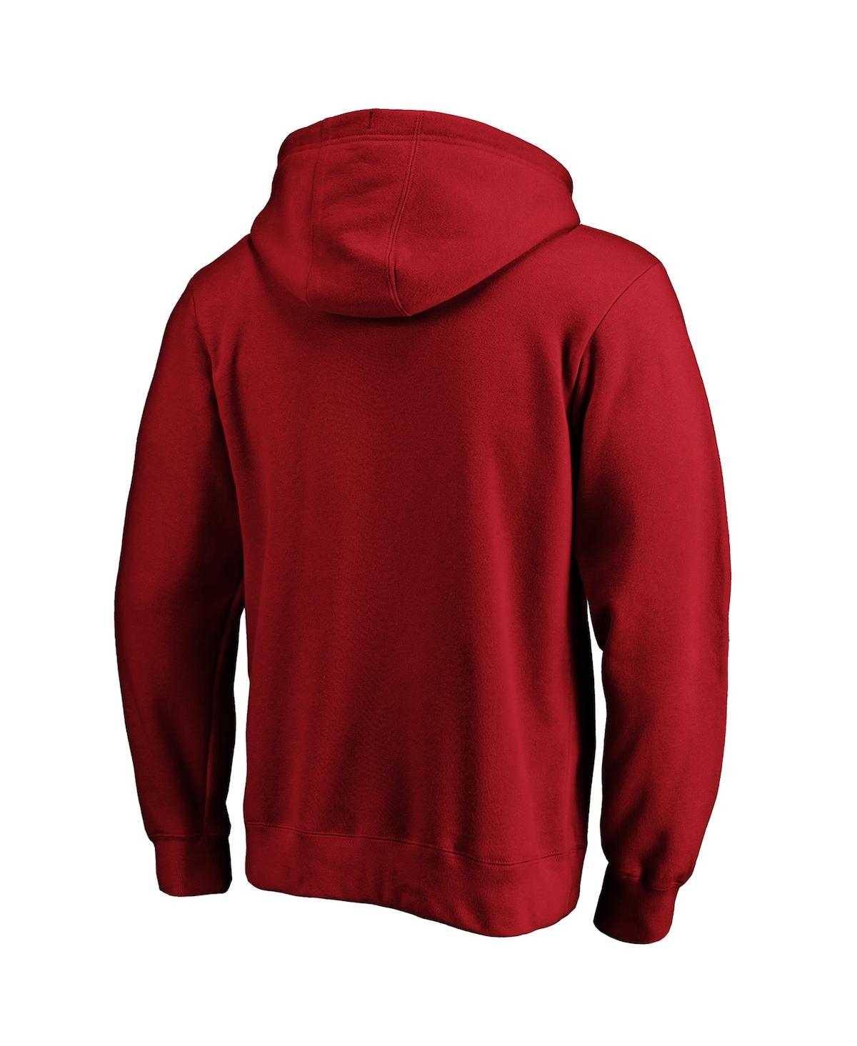Fanatics Men's Red Tampa Bay Buccaneers Team Lockup Pullover Hoodie In Red