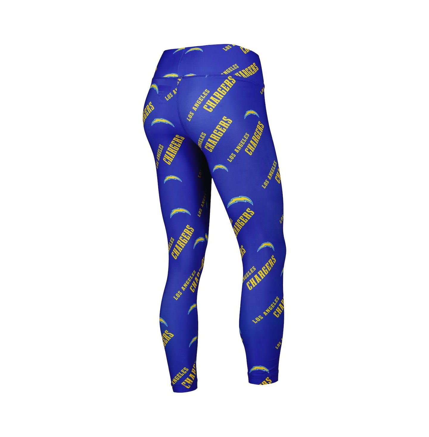 Женские леггинсы Concepts Sport Royal Los Angeles Chargers Breakthrough Allover Print Lounge — фото 4