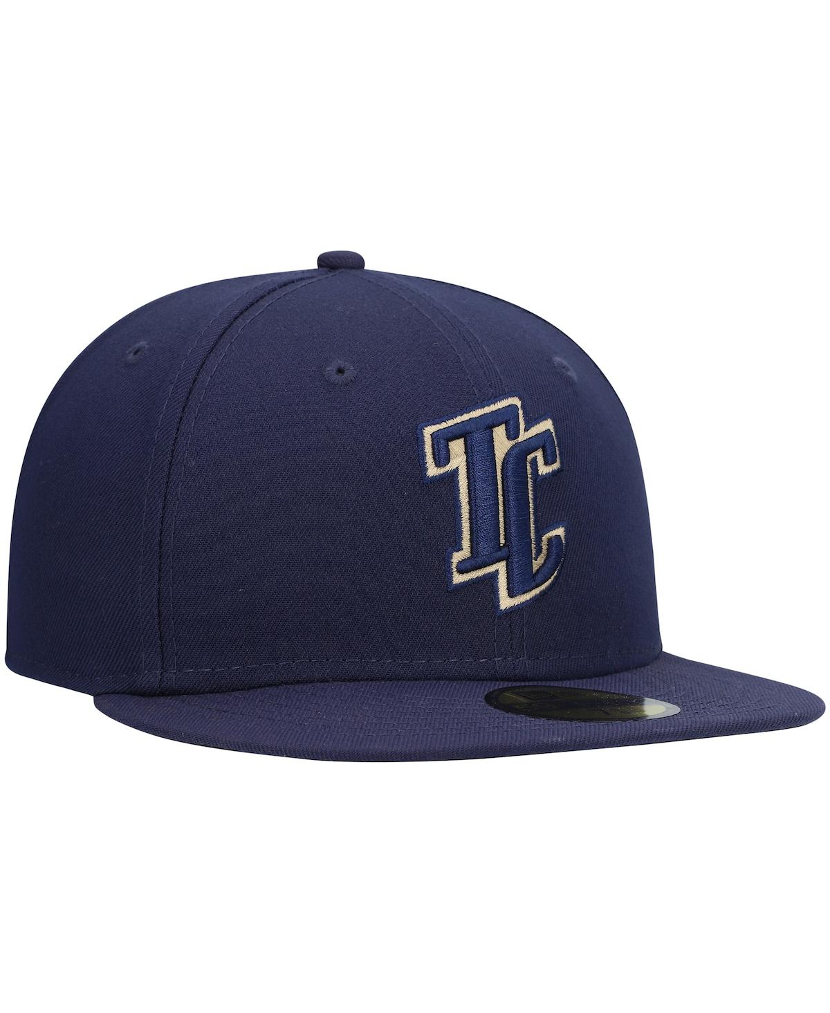NEW ERA MEN'S NEW ERA NAVY TRI-CITY DUST DEVILS AUTHENTIC COLLECTION TEAM HOME 59FIFTY FITTED HAT 