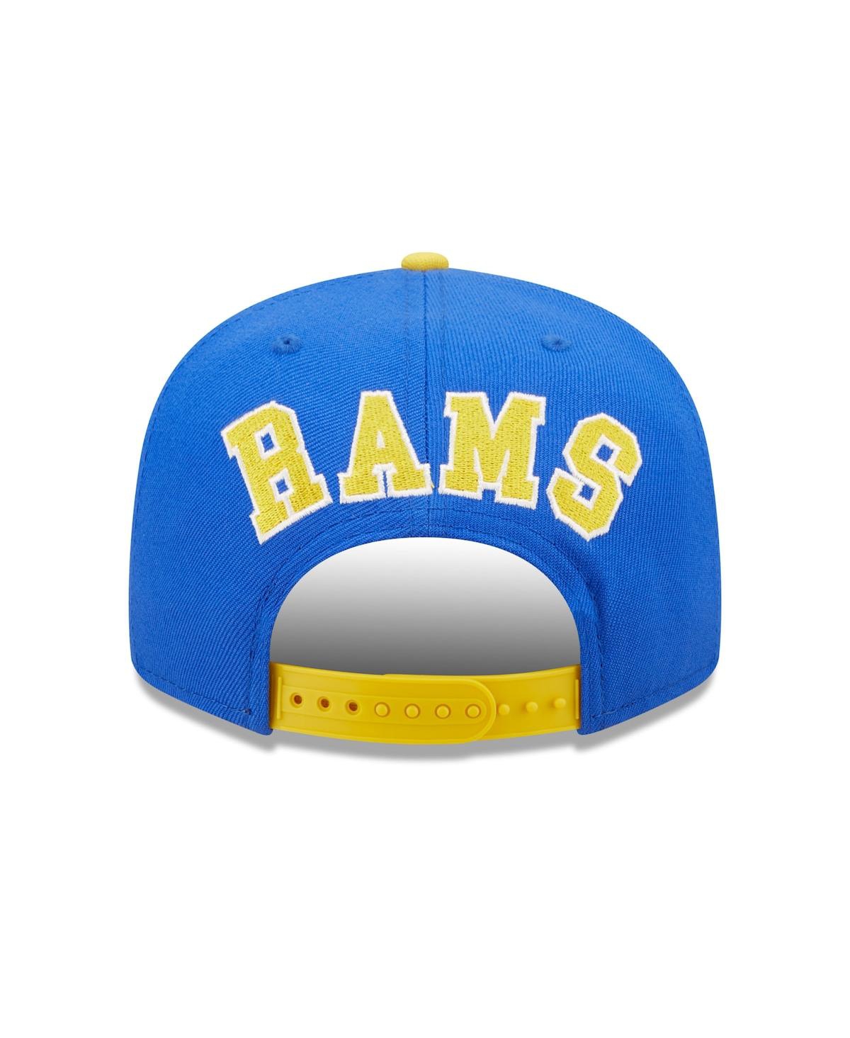 NEW ERA MEN'S NEW ERA ROYAL, GOLD LOS ANGELES RAMS FLAWLESS 9FIFTY SNAPBACK HAT 