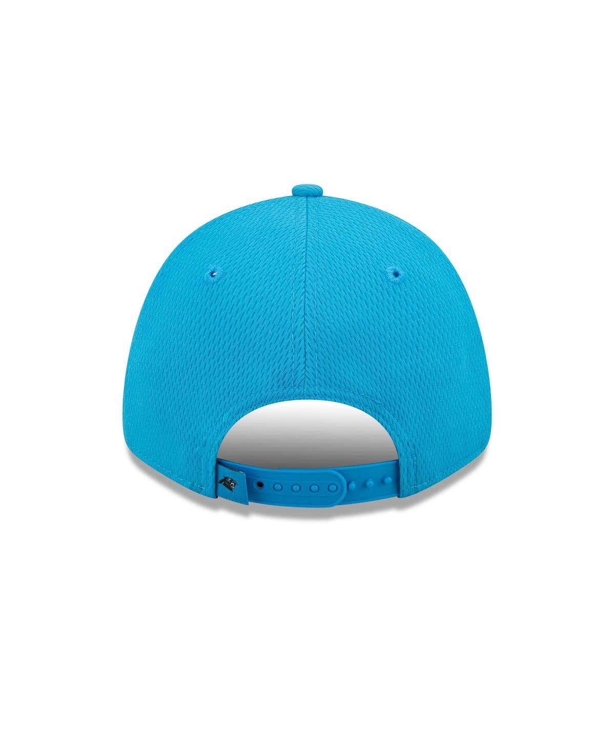 Shop New Era Men's  Blue Carolina Panthers Framed Af 9forty Snapback Hat