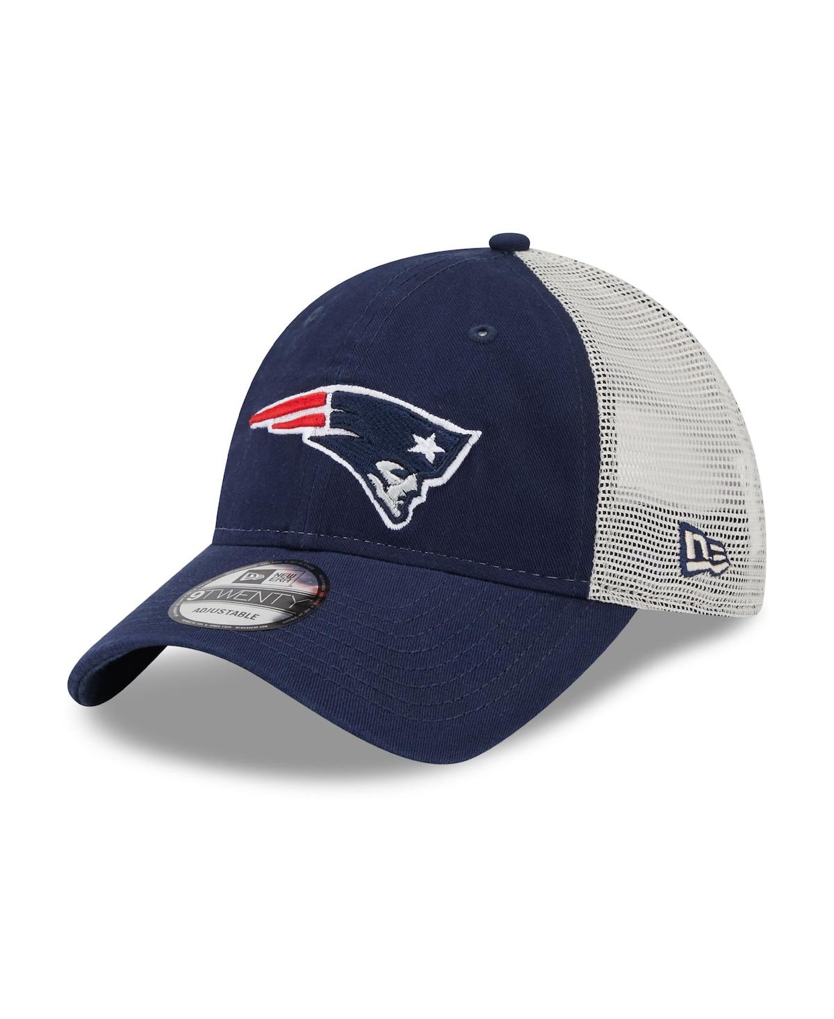 Men's New Era Natural New England Patriots Loyal 9TWENTY Trucker Snapback Hat - Natural