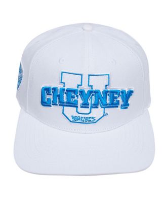 Men's White Cheyney Wolves Evergreen Wool Snapback Hat