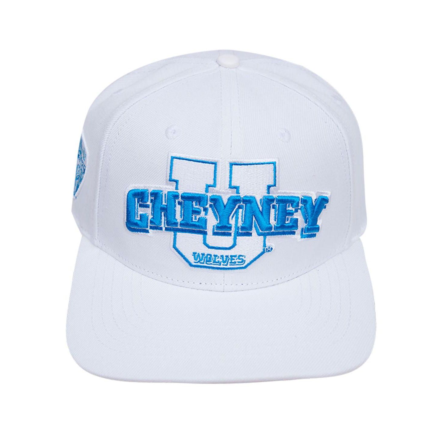 Мужская кепка Pro Standard White Cheyney Wolves Evergreen Wool Snapback Hat — фото 2