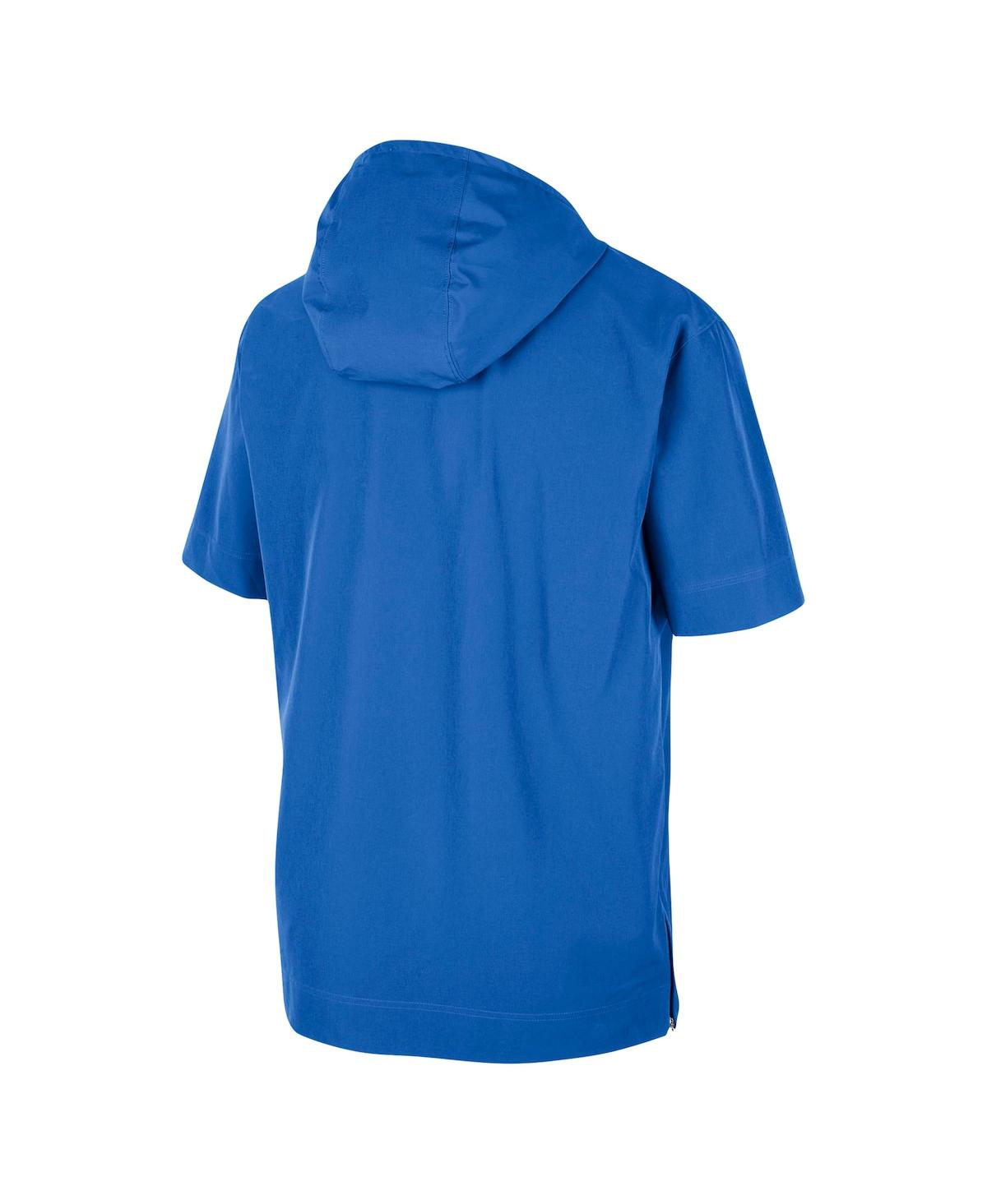 Shop Nike Men's  Blue Ucla Bruins Coaches Quarter-zip Short Sleeve Jacket