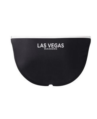 Women's Black Las Vegas Raiders Play Action Bikini Bottom