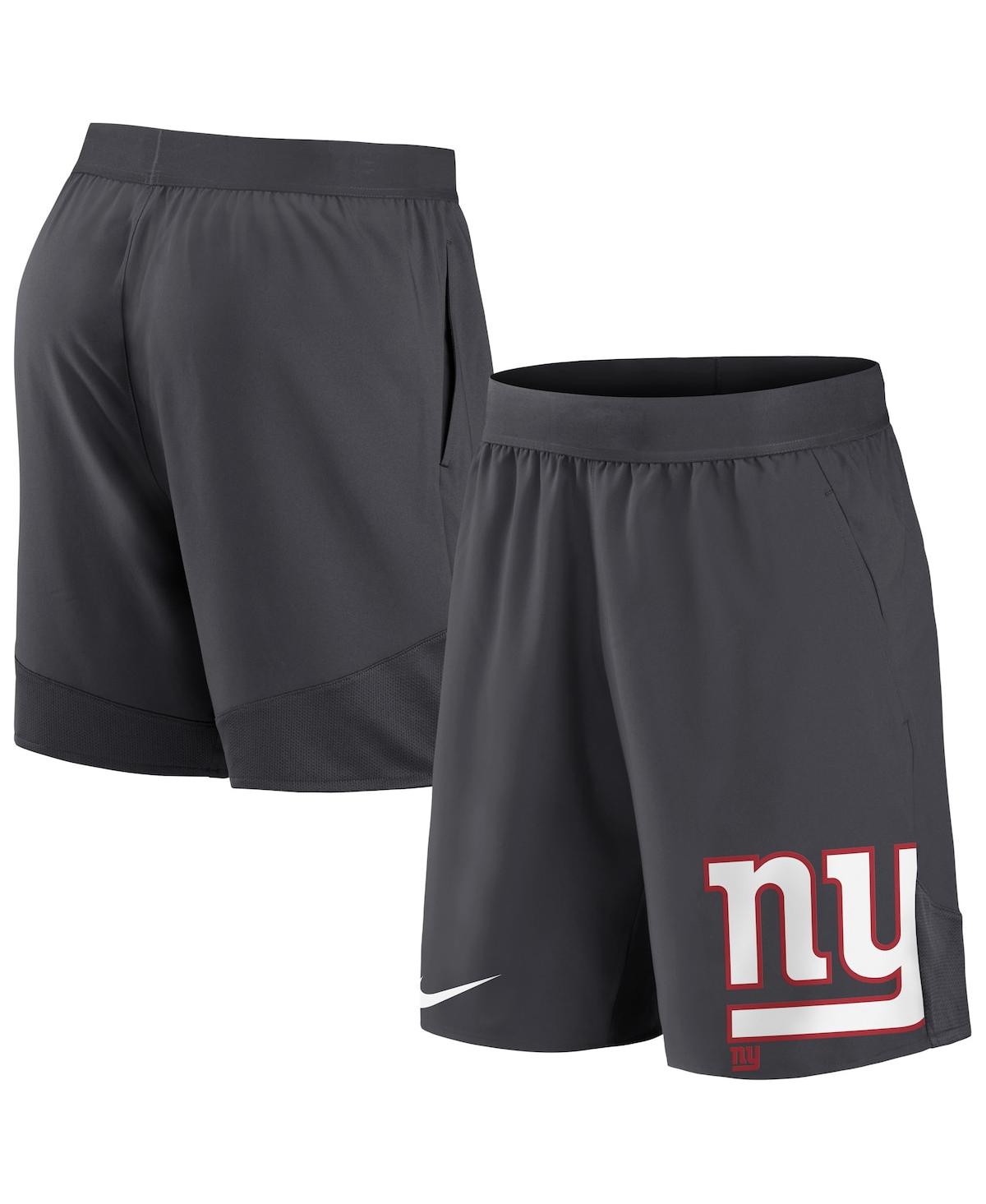 Nike Men's  Anthracite New York Giants Stretch Performance Shorts In Anthracite