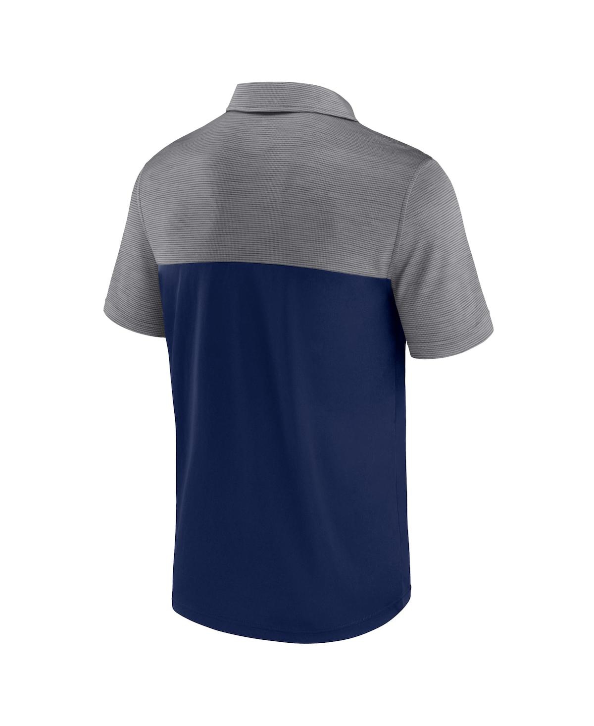 Fanatics Men's  Navy, Heather Gray Notre Dame Fighting Irish Polo Shirt In Navy,heather Gray