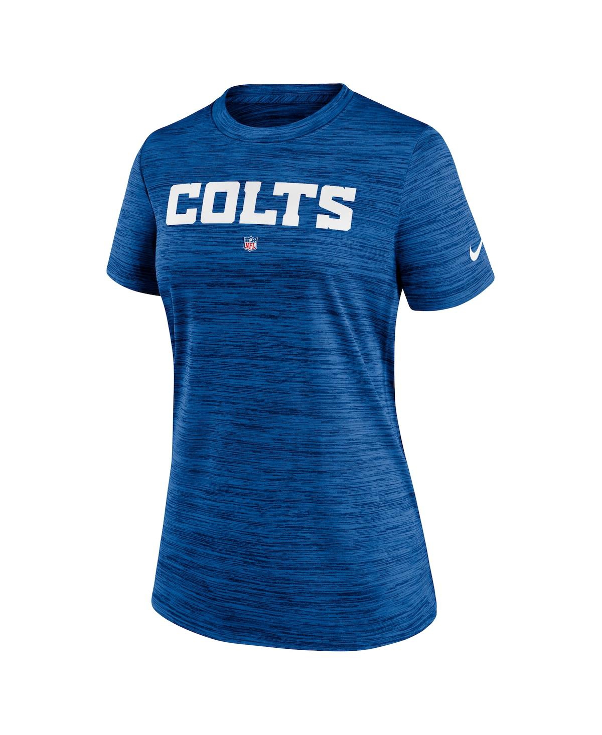 Nike Women's  Royal Indianapolis Colts Sideline Velocity Performance T-shirt In Royal