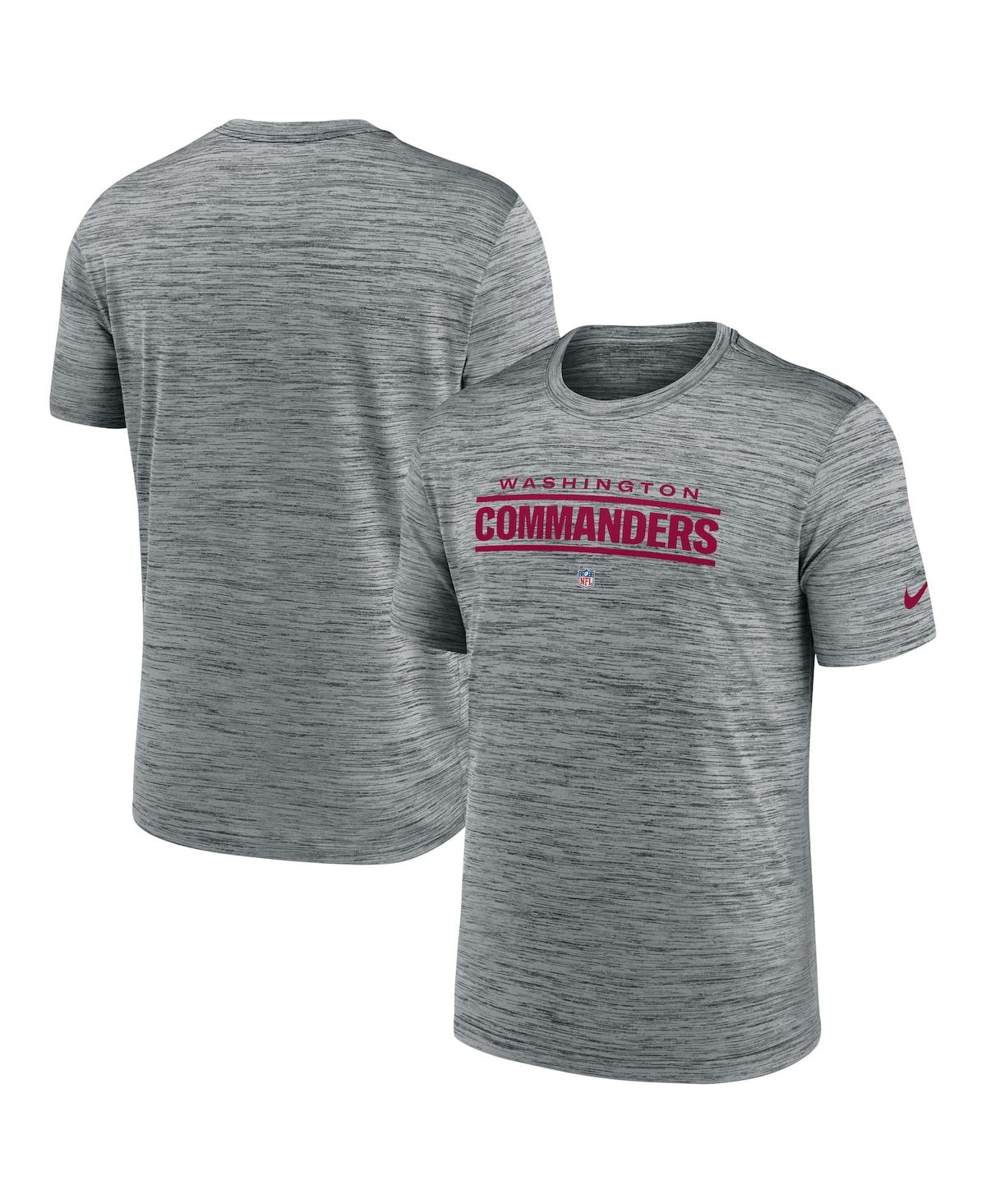 Nike Men's Dri-fit Sideline Velocity (nfl Washington Commanders) T-shirt In Gray