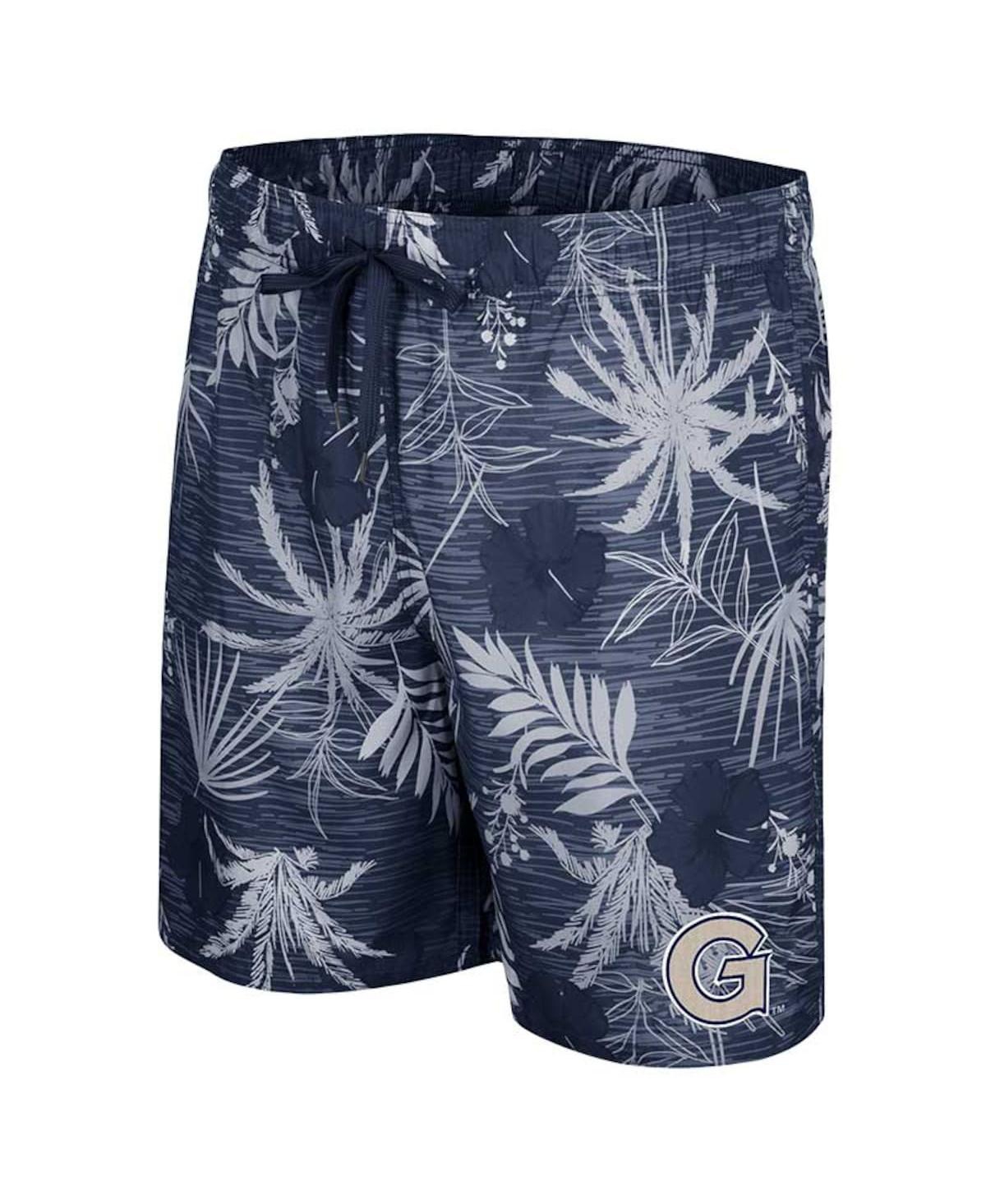 Shop Colosseum Men's  Navy Georgetown Hoyas What Else Is New Swim Shorts