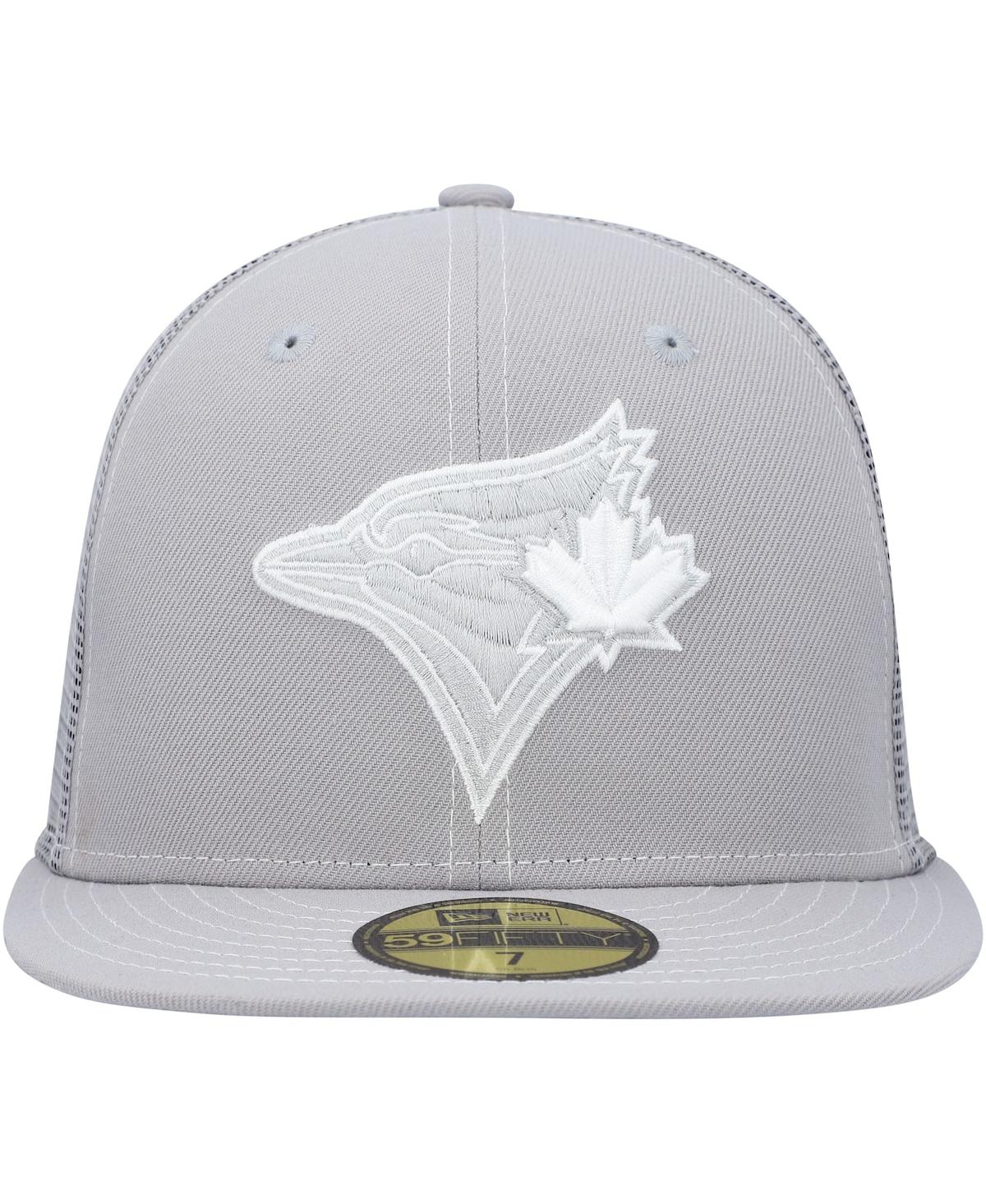 Shop New Era Men's  Gray Toronto Blue Jays 2023 On-field Batting Practice 59fifty Fitted Hat