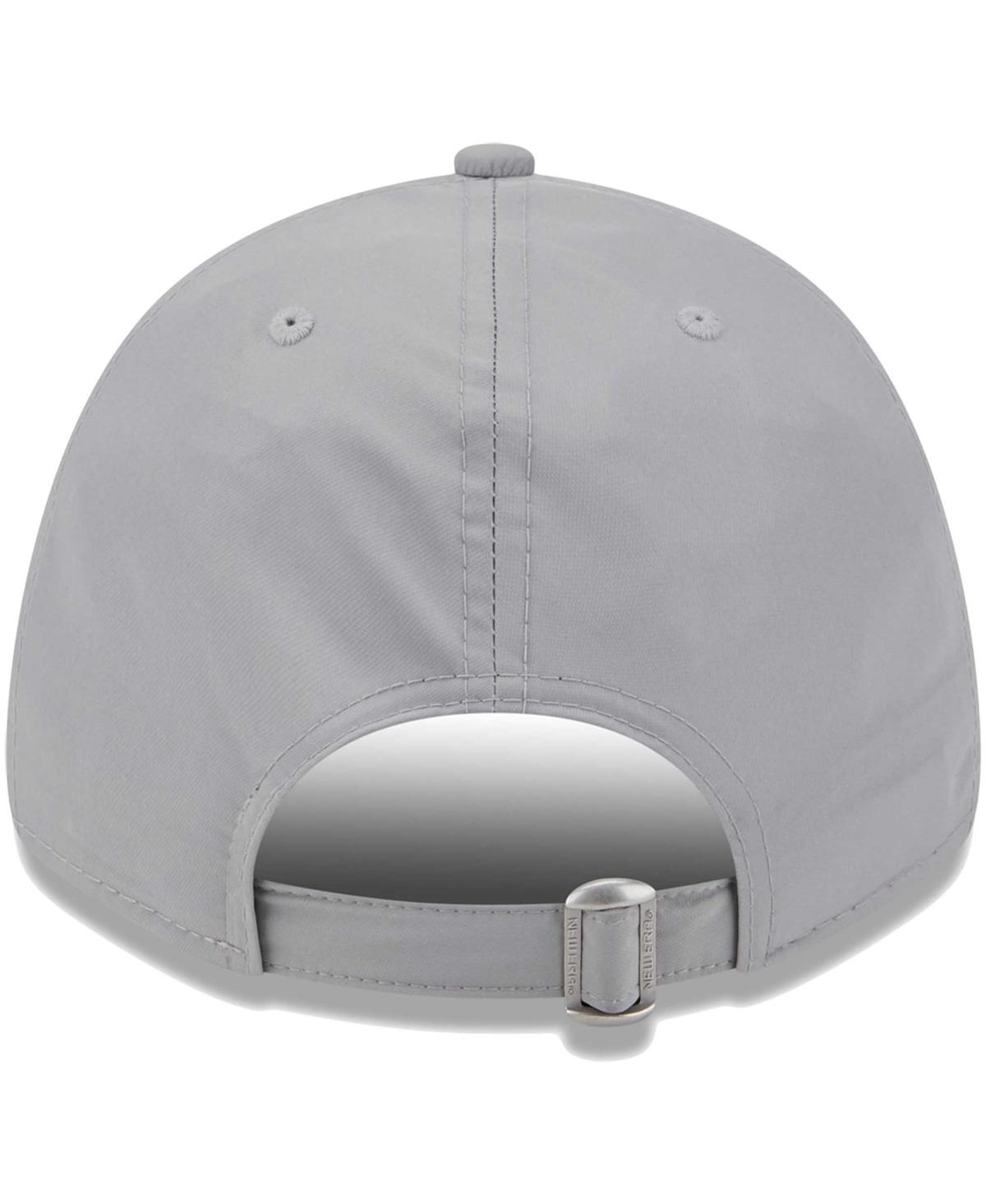 Shop New Era Men's  Gray Tottenham Hotspur Flock 9forty Adjustable Hat