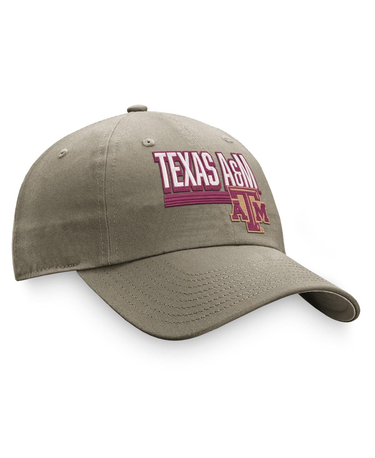 Shop Top Of The World Men's  Khaki Texas A&m Aggies Slice Adjustable Hat