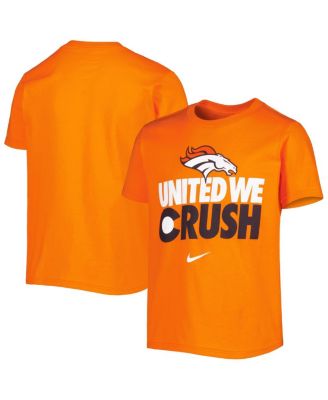 Nike Big Boys Orange Denver Broncos Icon T-shirt - Macy's