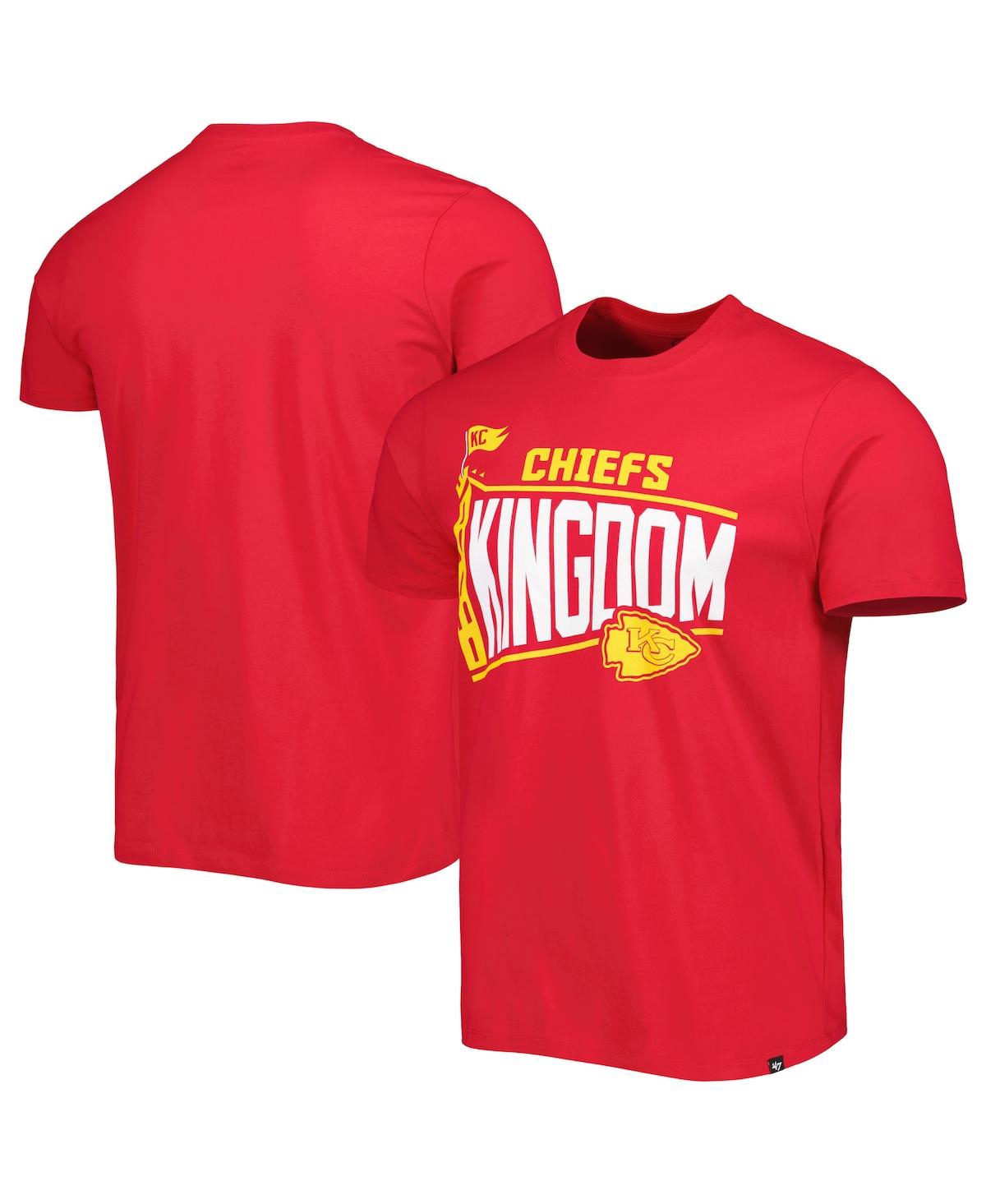 47 Brand Men's ' Red Kansas City Chiefs Logo Regional Super Rival T-shirt