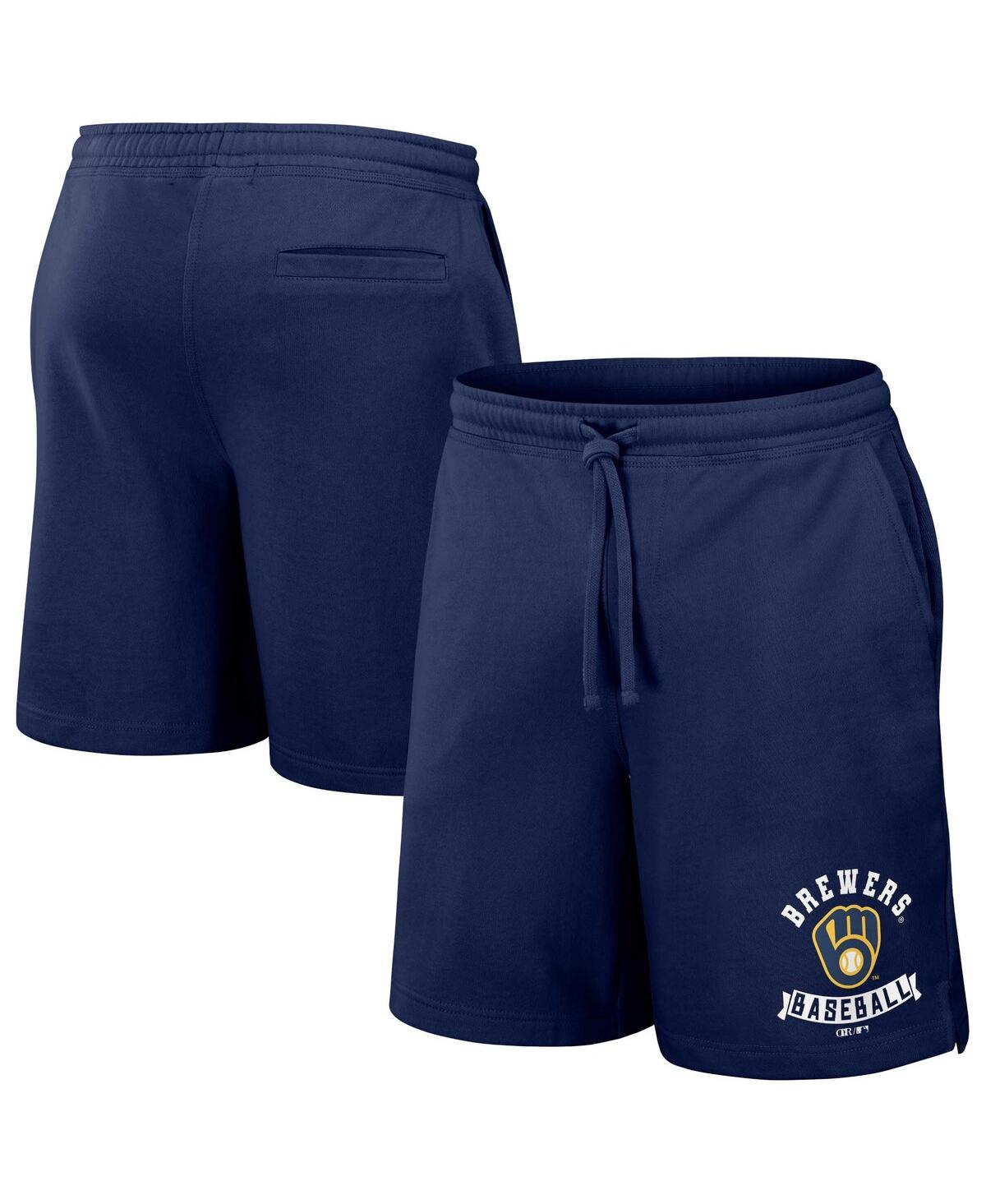 Fanatics Men's Darius Rucker Collection By  Navy Milwaukee Brewers Team Color Shorts